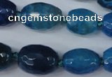 CAG5407 10*14mm – 20*30mm faceted drum dragon veins agate beads