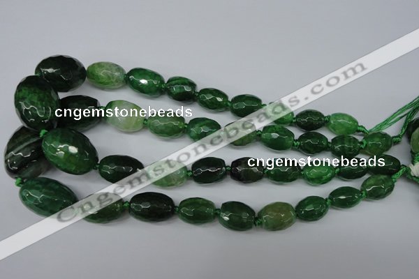 CAG5408 10*14mm – 20*30mm faceted drum dragon veins agate beads