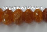 CAG5412 8*12mm – 13*22mm faceted rondelle dragon veins agate beads