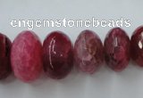 CAG5415 8*12mm – 13*22mm faceted rondelle dragon veins agate beads