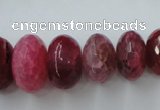 CAG5415 8*12mm – 13*22mm faceted rondelle dragon veins agate beads