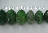 CAG5417 8*12mm – 13*22mm faceted rondelle dragon veins agate beads