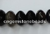 CAG5419 8*12mm – 13*22mm faceted rondelle dragon veins agate beads