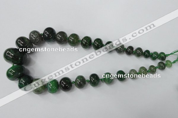 CAG5426 8*12mm – 20*30mm rondelle dragon veins agate beads