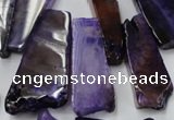 CAG5453 15.5 inches 12*28mm - 22*60mm freeform agate gemstone beads