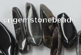 CAG5468 15.5 inches 8*20mm - 15*60mm freeform agate gemstone beads