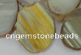 CAG5474 15.5 inches 16*22mm - 25*38mm freeform agate gemstone beads