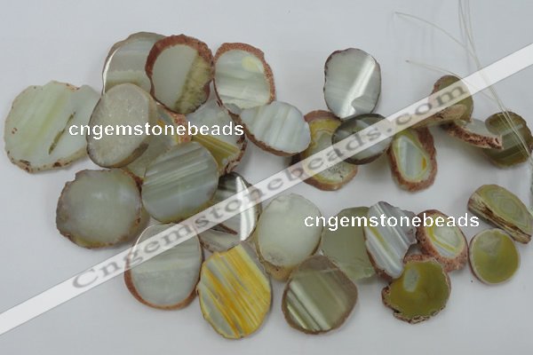 CAG5474 15.5 inches 16*22mm - 25*38mm freeform agate gemstone beads