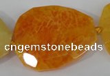 CAG5486 15.5 inches 30*35mm – 35*40mm faceted freeform agate beads