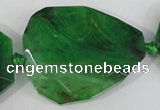 CAG5489 15.5 inches 30*35mm – 35*40mm faceted freeform agate beads