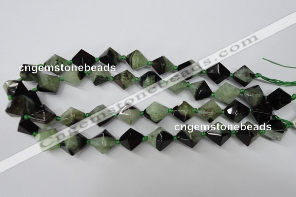 CAG5499 15.5 inches 18*18mm faceted bicone agate gemstone beads