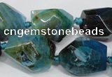 CAG5506 15.5 inches 15*20mm – 20*25mm faceted nuggets agate beads