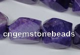 CAG5510 15.5 inches 16*17*22mm faceted nuggets agate beads