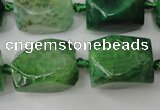 CAG5512 15.5 inches 16*17*22mm faceted nuggets agate beads