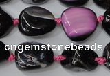 CAG5527 15.5 inches 14*18mm - 22*32mm nuggets agate gemstone beads