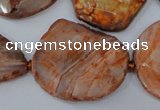 CAG5533 15.5 inches 20*25mm - 25*35mm freeform agate gemstone beads