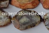 CAG5534 15.5 inches 20*25mm - 25*32mm freeform agate gemstone beads