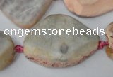 CAG5535 15.5 inches 25*30mm - 25*38mm freeform agate gemstone beads