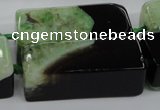 CAG5544 15.5 inches 15*15*40mm cuboid agate druzy geode beads