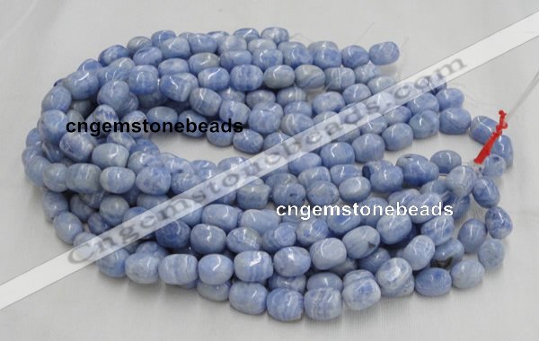 CAG556 16 inches 13*18mm freeform blue agate beads wholesale