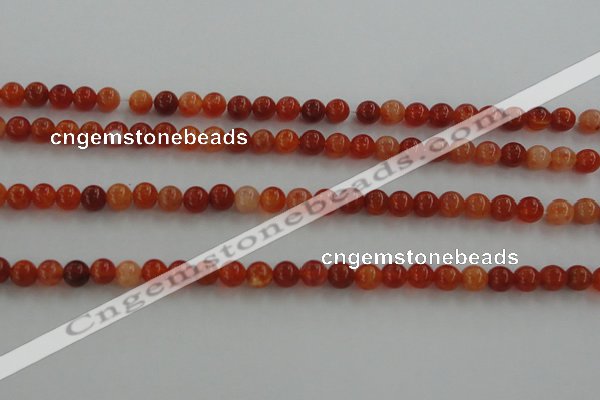 CAG5560 15.5 inches 4mm round natural fire agate beads wholesale