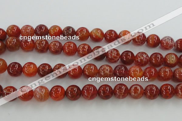 CAG5564 15.5 inches 12mm round natural fire agate beads wholesale