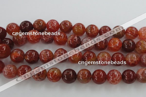 CAG5566 15.5 inches 16mm round natural fire agate beads wholesale