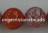 CAG5568 15.5 inches 20mm round natural fire agate beads wholesale