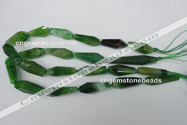 CAG5573 15 inches 15*25mm - 15*45mm faceted nuggets agate beads