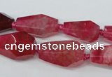 CAG5574 15 inches 13*18mm - 15*28mm faceted nuggets agate beads