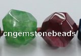 CAG5590 15 inches 10*12mm - 25*27mm faceted nuggets agate beads