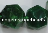 CAG5593 15 inches 10*12mm - 25*27mm faceted nuggets agate beads