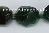 CAG5609 15 inches 22*25mm faceted nuggets agate gemstone beads