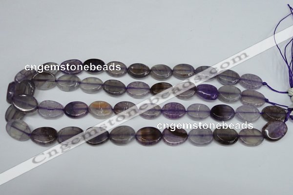 CAG5619 15 inches 13*16mm oval dragon veins agate beads wholesale