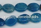 CAG5621 15 inches 13*16mm oval dragon veins agate beads wholesale