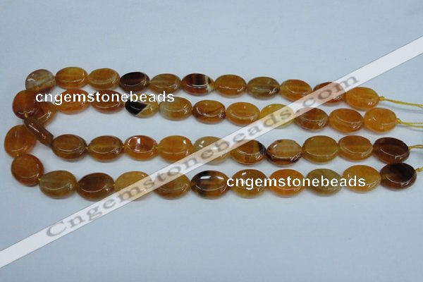 CAG5623 15 inches 13*16mm oval dragon veins agate beads wholesale