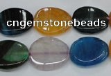 CAG5624 15 inches 15*28mm oval dragon veins agate beads wholesale