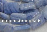 CAG564 16 inches 13*18mm rectangle blue agate beads wholesale