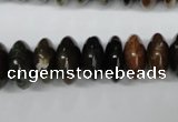 CAG5641 15 inches 7*14mm rondelle agate gemstone beads wholesale