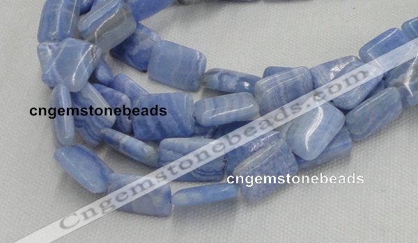 CAG565 16 inches 22*30mm rectangle blue agate beads wholesale