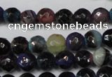 CAG5677 15 inches 6mm faceted round fire crackle agate beads