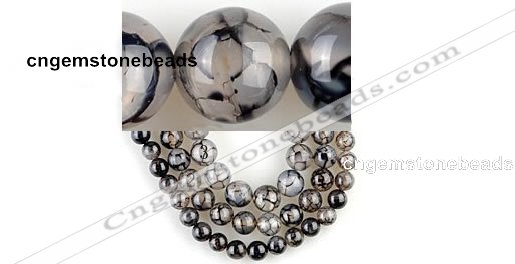 CAG57 5pcs 10&12&14mm round dragon veins agate beads