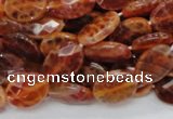 CAG575 15.5 inches 15*20mm faceted oval natural fire agate beads