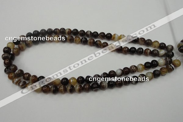 CAG5901 15 inches 8mm round Madagascar agate gemstone beads