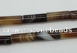 CAG5918 15 inches 6*16mm tube Madagascar agate gemstone beads