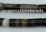 CAG5919 15 inches 10*20mm tube Madagascar agate gemstone beads