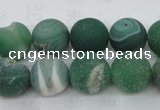 CAG5932 15 inches 20mm round matte druzy agate beads wholesale