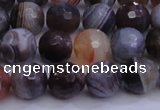 CAG5961 15.5 inches 8mm faceted round botswana agate beads wholesale