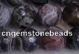 CAG5964 15.5 inches 14mm faceted round botswana agate beads wholesale