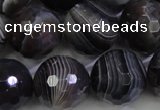 CAG5966 15.5 inches 18mm faceted round botswana agate beads wholesale